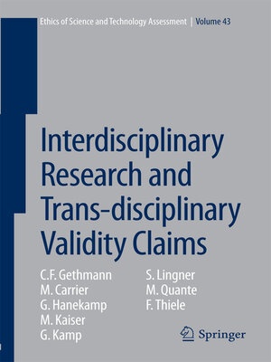 cover image of Interdisciplinary Research and Trans-disciplinary Validity Claims